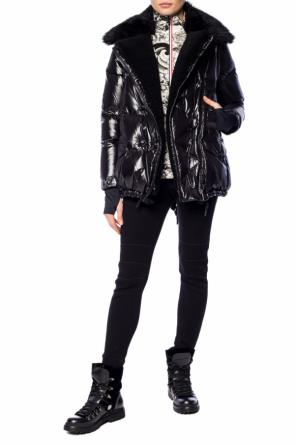 'seelisberg' quilted jacket with fur collar, zdjęcie 2 'seelisberg' quilted jacket with fur collar od Moncler Grenoble